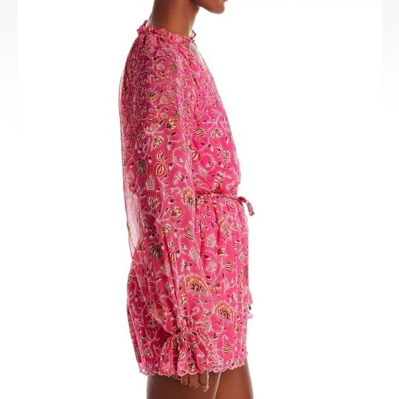 Hemant & Nandita Nara Romper With Braided Belt in Tulip Pink Large New! - Picture 3 of 11